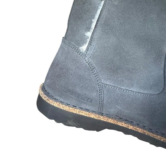 Birkenstock casual grunge Uppsala gray suede shearling ankle boots 40 - Picture 7 of 8